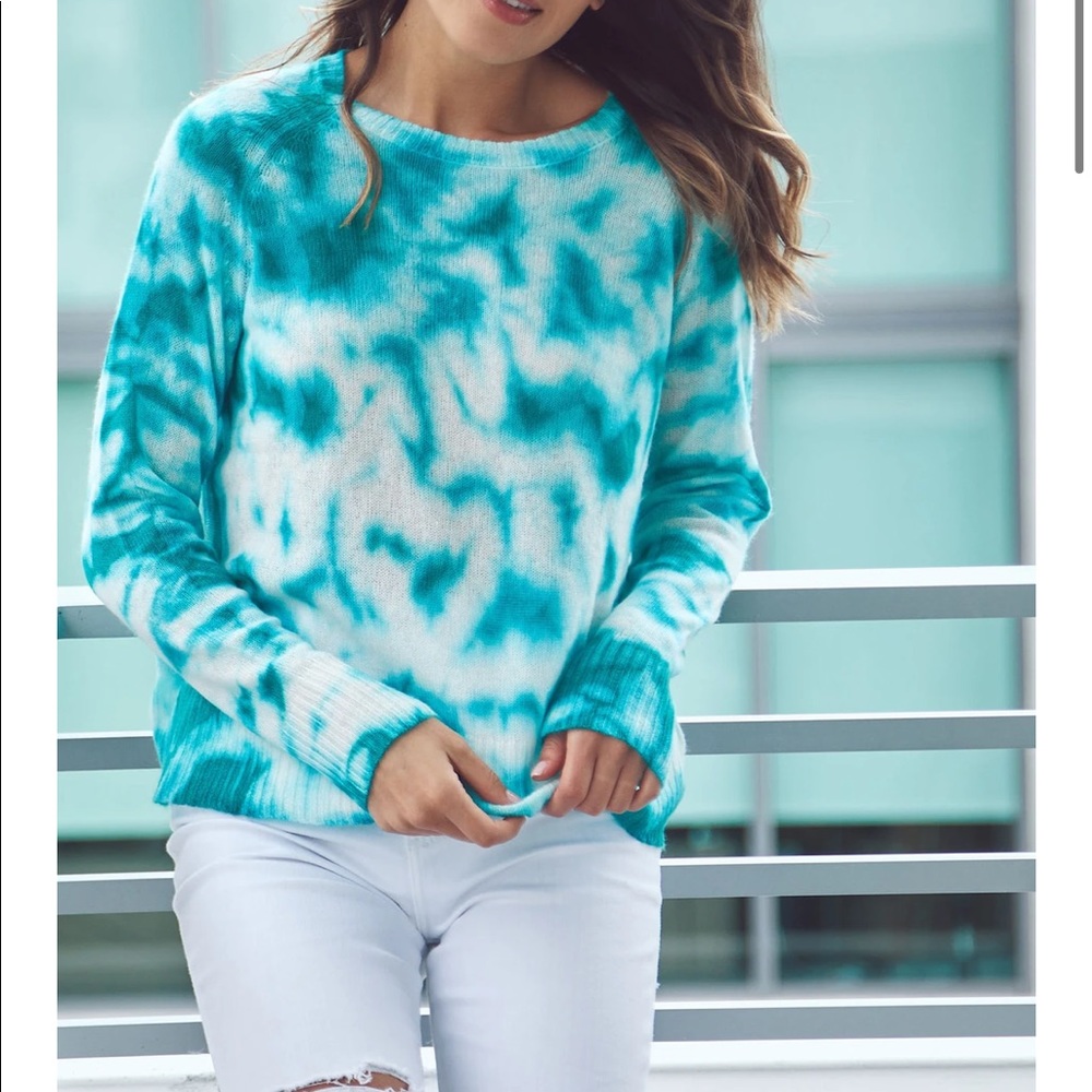 NWT Golden Sun Cashmere Tie Dye Sweater Sz M/L